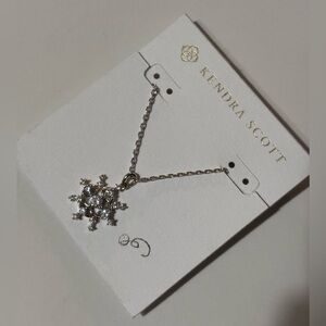 Kendra Scott Silver Snowflake Necklace